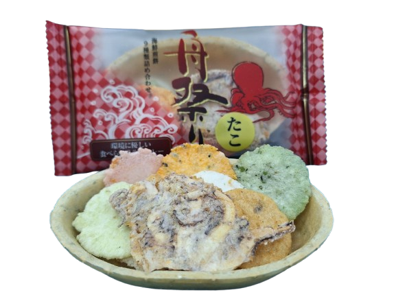 日本直送 舟祭什錦海鮮煎餅禮盒（八爪魚）